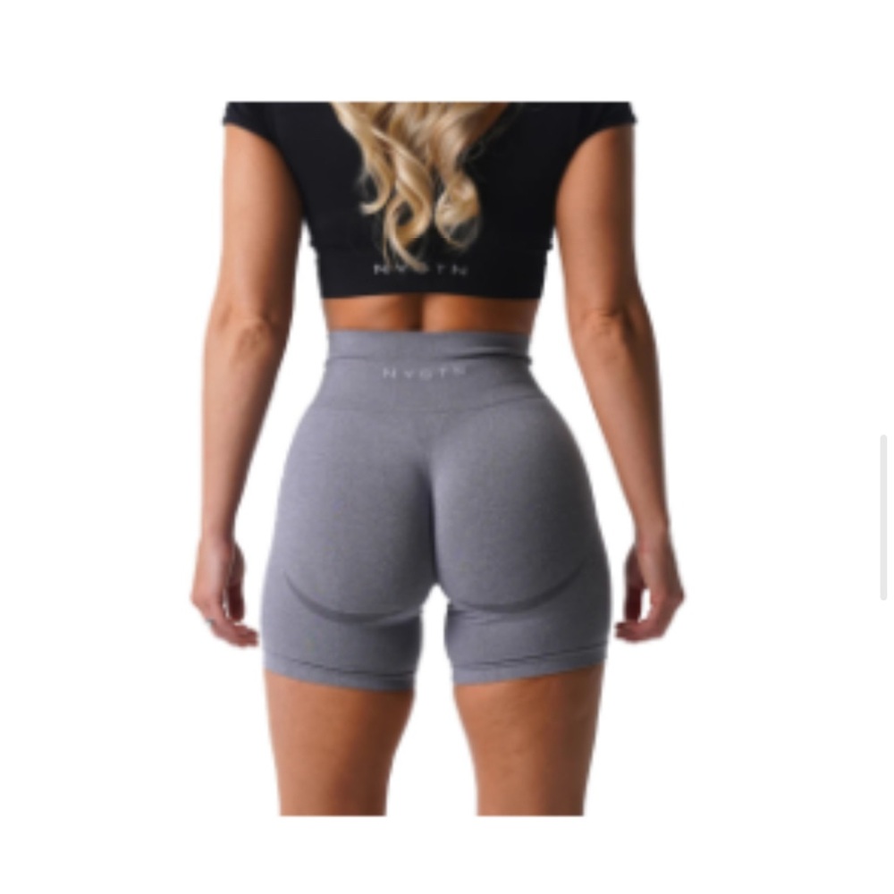 NVGTN Gray Athletic Shorts Moisture-Wicking Design